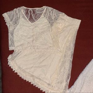 Torrid Two-Piece Crop Top & Skirt Set (Size 1)